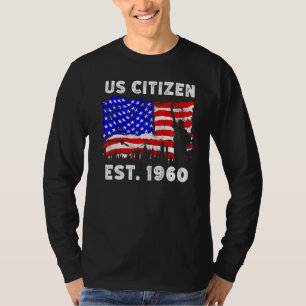 T-shirt Fier Citoyen Américain Est Depuis 1960 Pour New Am