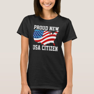 T-shirt Fier Citoyens Américains Nouvelle Citoyenneté Usa