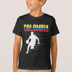 T-shirt Fier Colombia Sketll Fans Jersey Colombien Drapeau