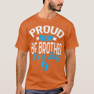 T-shirt Fier Cool Fier Nouveau Big Brother C'est un garçon