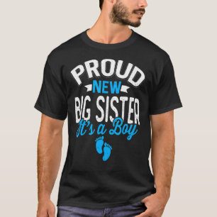 T-shirt Fier Cool Fier Nouvelle Grande Soeur C'est Un Gend