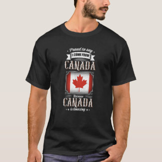 T-shirt Fier de dire que je viens du CANADA
