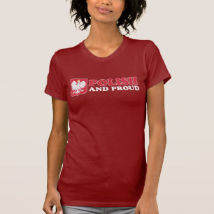T-shirt Fier de mes Origines Polonaises avec l'Aigle Blanc