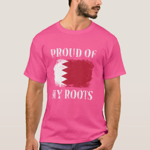 T-shirt Fier De Mes Racines De Bahreïn Drapeau Bahreïn Bah