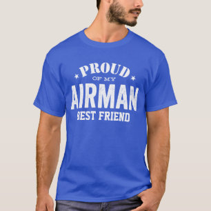T-shirt Fier de mon meilleur ami de l'ARMÉE DE L'AIR