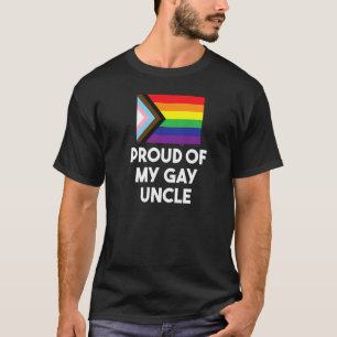 T-shirt Fier De Mon Oncle Gay Gay pride D'Avancement Indic