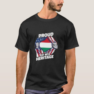 T-shirt Fier de mon patrimoine - Hongrois d'Amérique patri