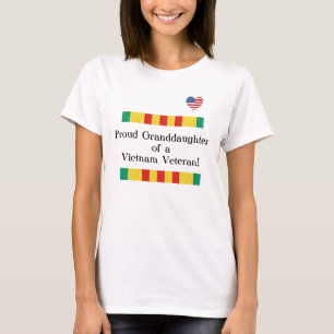 T-shirt fier de vétéran du Vietnam de petite-fille
