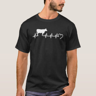 T-shirt Fier d'éleveur de vaches comique J'aime ma vache B