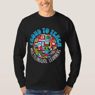 T-SHIRT FIER D'ENSEIGNER LES APPRENANTS MULTILINGUES ESL E