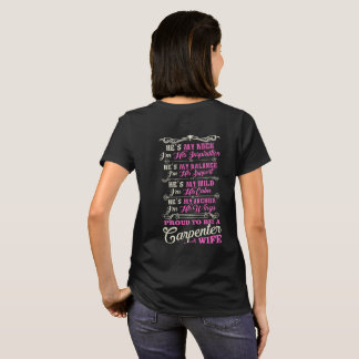 T-shirt fier d'épouse de charpentier