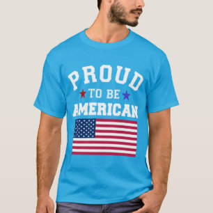 T-shirt Fier d'être américain Drapeaux patriotiques améric