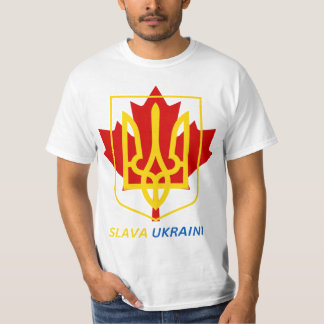 T-SHIRT FIER D'ÊTRE CANADIEN UKRAINIEN - SLAVA UKRAINI !