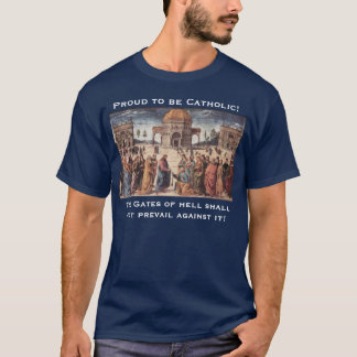 T-shirt Fier d'être catholique ! , Les portes de h…