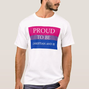 T-shirt Fier d'être chrétien et Bi