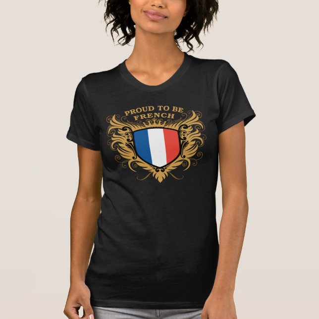 T-shirt Fier d'être français (Devant)