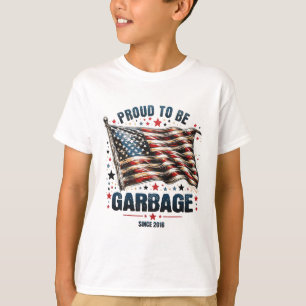T-shirt Fier D'Être Garbyge Depuis 2016 Drôle Drôle Usa Tr