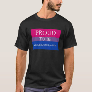 T-shirt Fier d'être Genderqueer et Bi