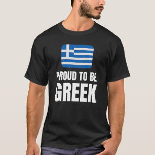 T-shirt Fier d'être grec