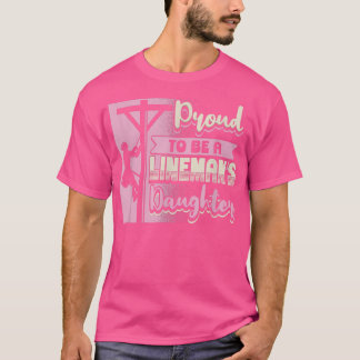 T-shirt Fier d'être la fille d'un homme de ménage Electric