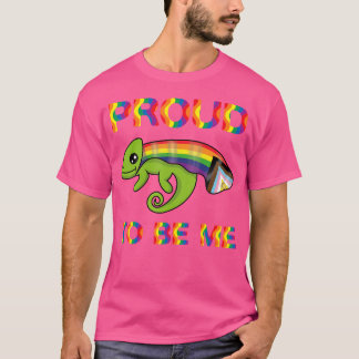 T-shirt Fier D'Être Moi Queer Chameleon Gay Chameleon Quee