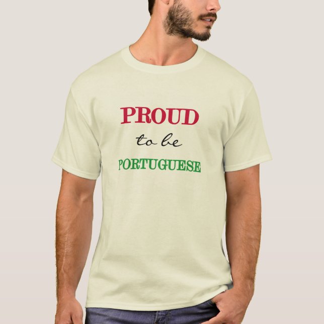 T-shirt Fier d'être portugais (Devant)