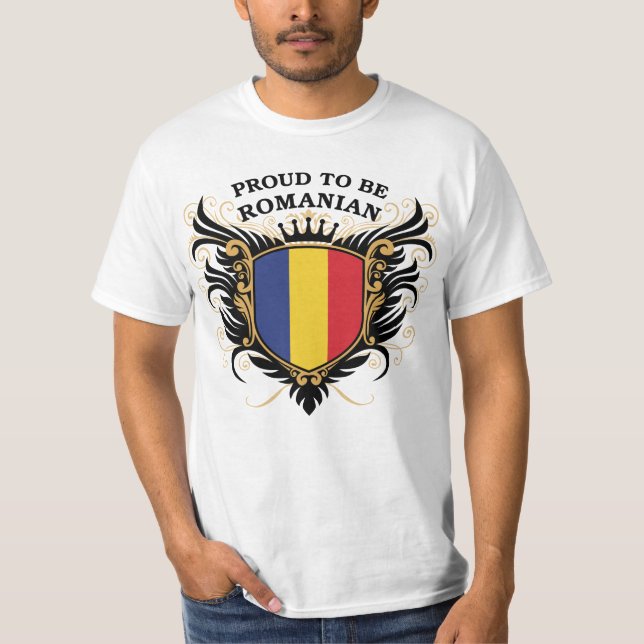 T-shirt Fier d'être roumain (Devant)