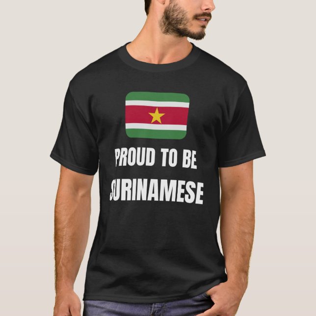 T-shirt Fier d'être surinamais (Devant)
