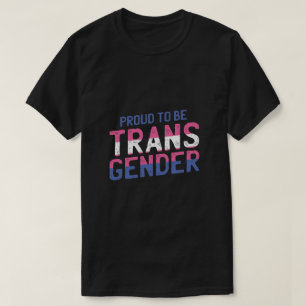 T-shirt Fier D'Être Transgenre Drapeau Couleurs Jour De Fi