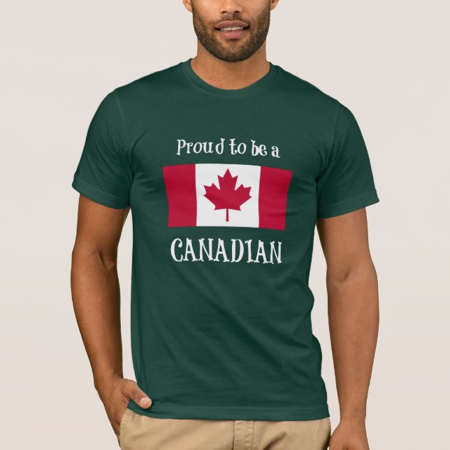 T-shirt Fier d'être un Canadien (Devant)