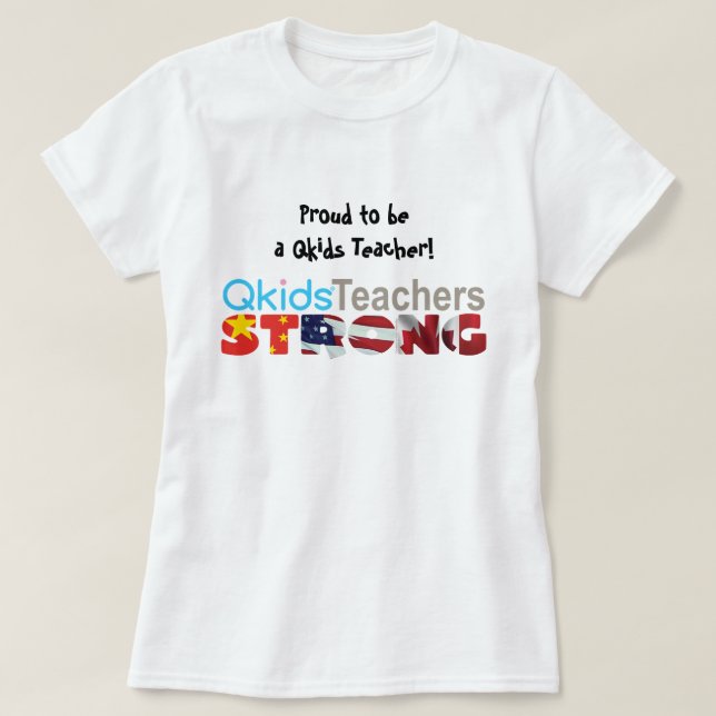 T-shirt Fier d'être un enseignant de Qkids avec Qkids Logo (Design devant)