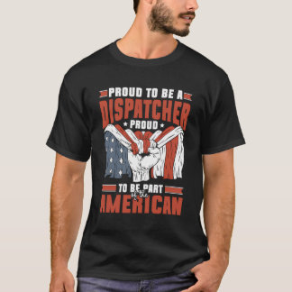 T-shirt Fier D'Être Un Expéditeur Fier D'Être Américain