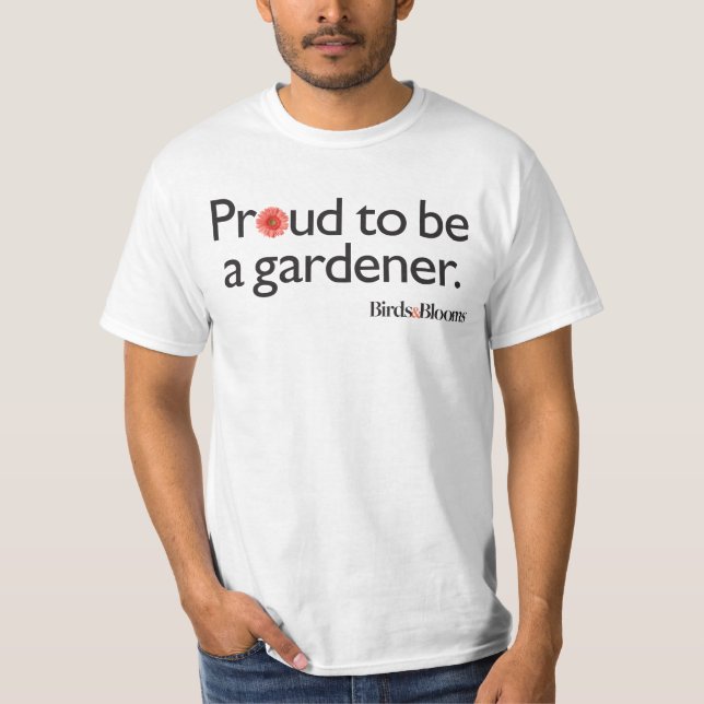 T-shirt Fier d'être un jardinier (Devant)