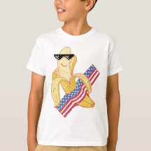 Fier d'être un mème de banane 4 juillet américain