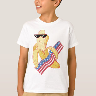 T-shirt Fier d'être un mème de banane 4 juillet américain