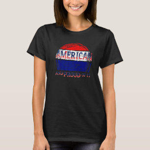 T-shirt Fier D'Être Un Patriote Américain Rouge Blanc Bleu