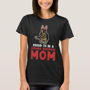 T-shirt Fier d'être une berger allemande mère berger allem