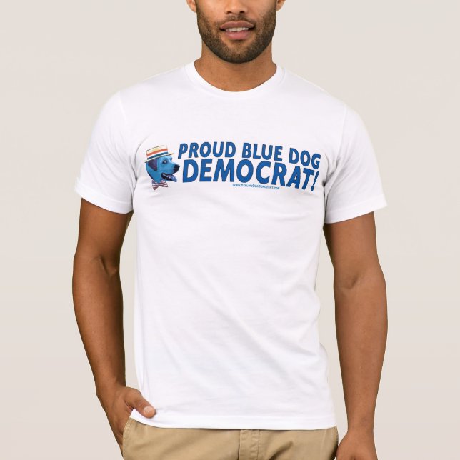 T-shirt Fier d'être une chemise bleue de Démocrate de (Devant)