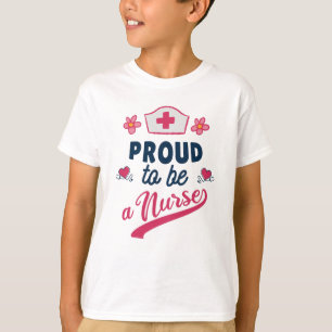 T-shirt Fier d'être une infirmière