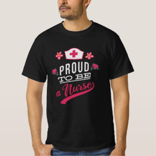 T-shirt Fier d'être une infirmière
