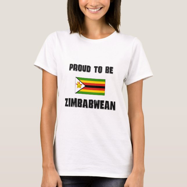 T-shirt Fier d'être ZIMBABWÉEN (Devant)