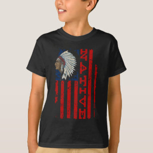 T-shirt Fier drapeau américain de la Fête des Indiens Vi