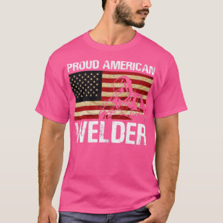 T-shirt Fier drapeau américain de souder