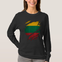 Fier drapeau lituanien déchiré Lituanie