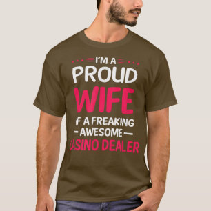 T-shirt Fier Épouse De Freaking Awesome CASINO VENDEUR