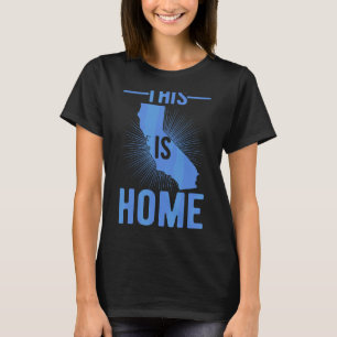 T-shirt Fier États-Unis Fan Ceci Est Accueil Carte Califor