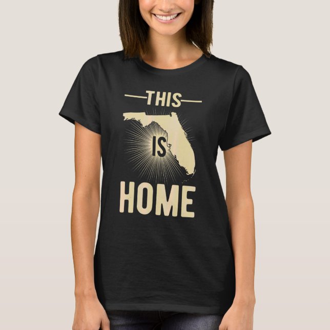 T-shirt Fier États-Unis Fan C'Est Accueil Carte Floride (Devant)