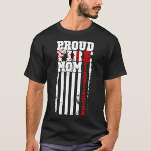 T-shirt Fier Feu maman mère Fête Feu pompier Sueur