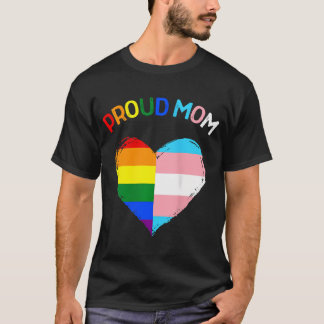 T-shirt Fier Fier Ally Lgbtq Transgenre Fier Maman Pro