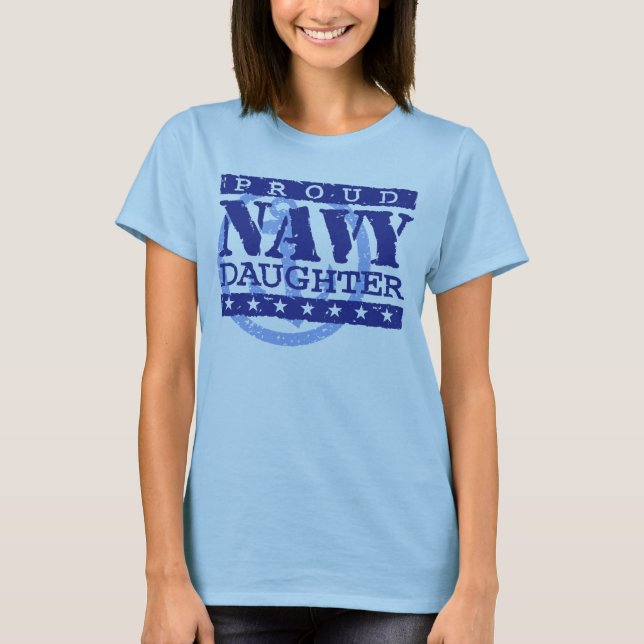 T-shirt Fier fille de la marine (Devant)